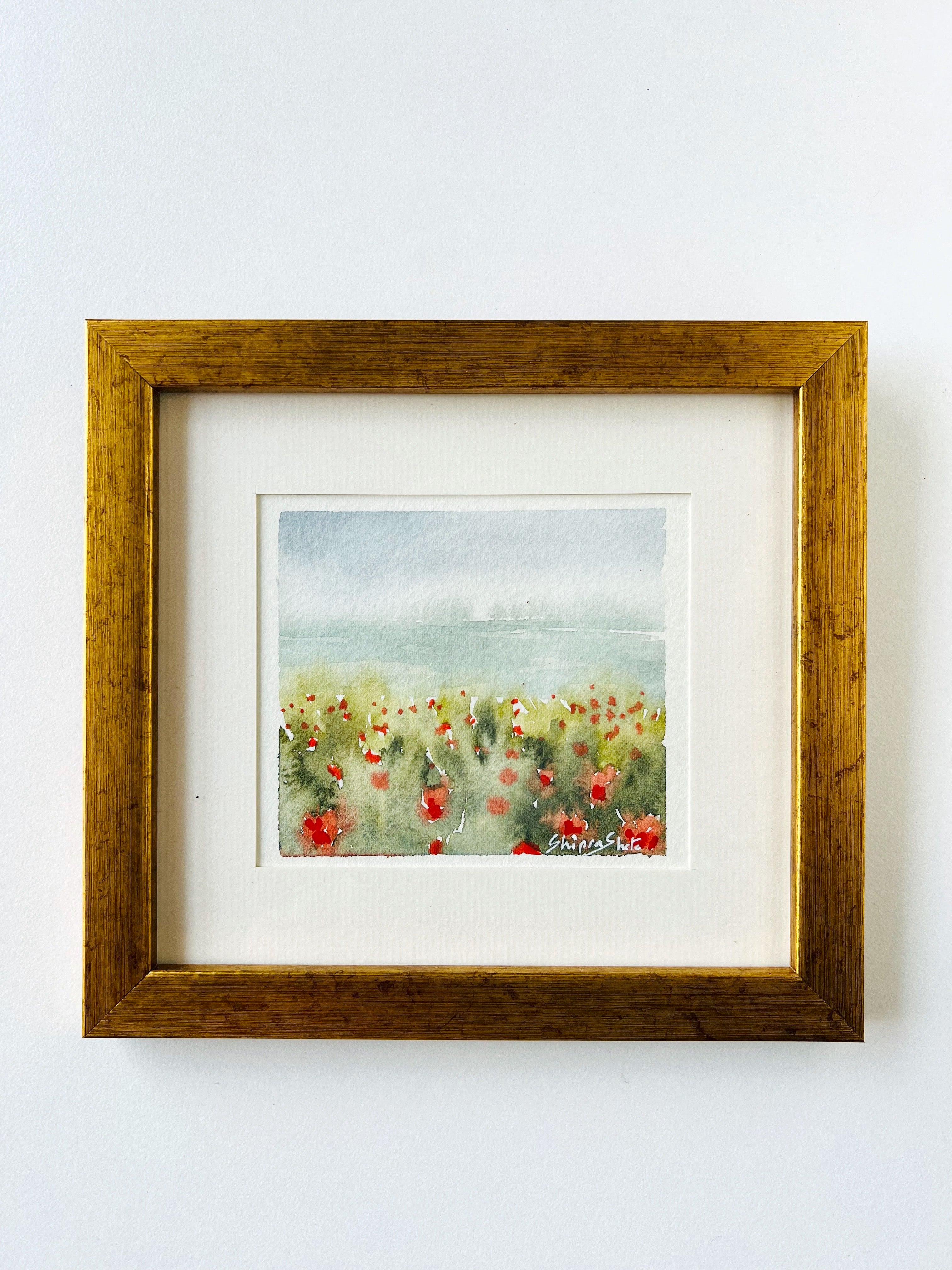 Mini Framed Watercolour Landscape 2
