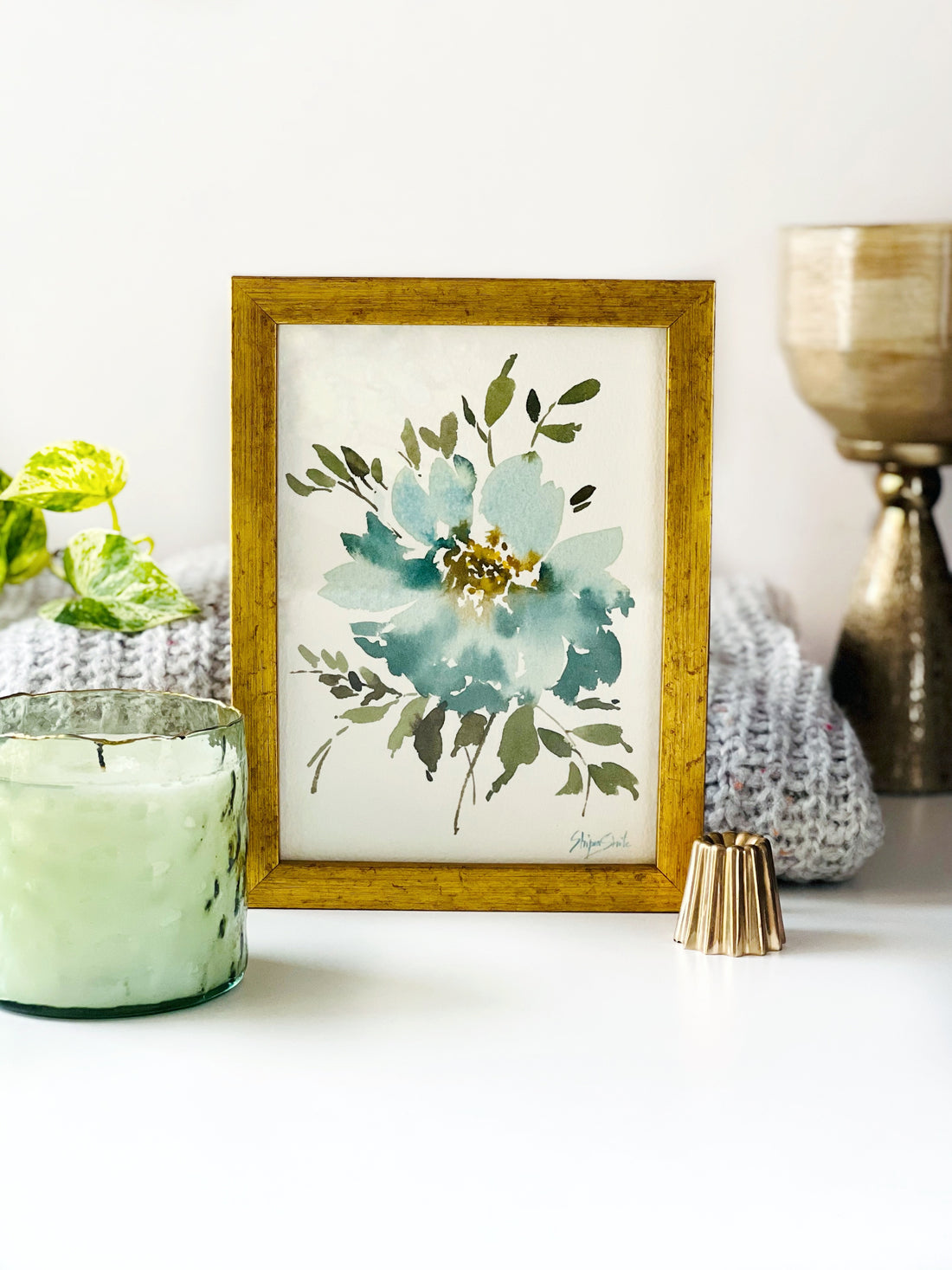 Framed Watercolour Florals 3