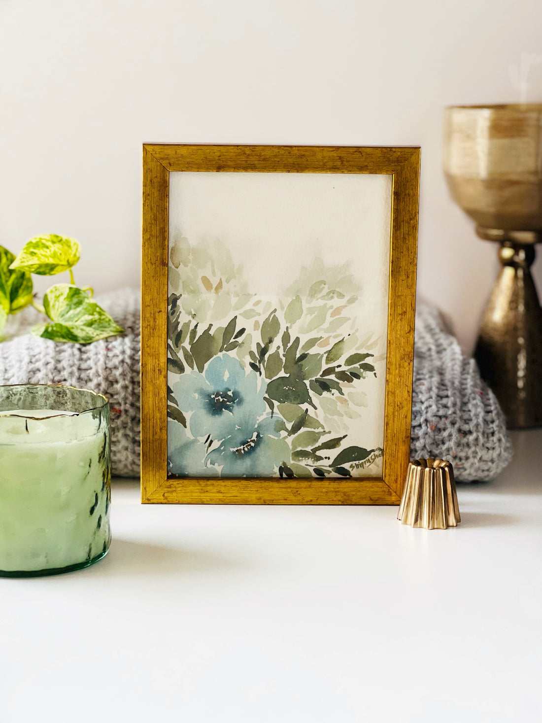 Framed Watercolour Florals 4