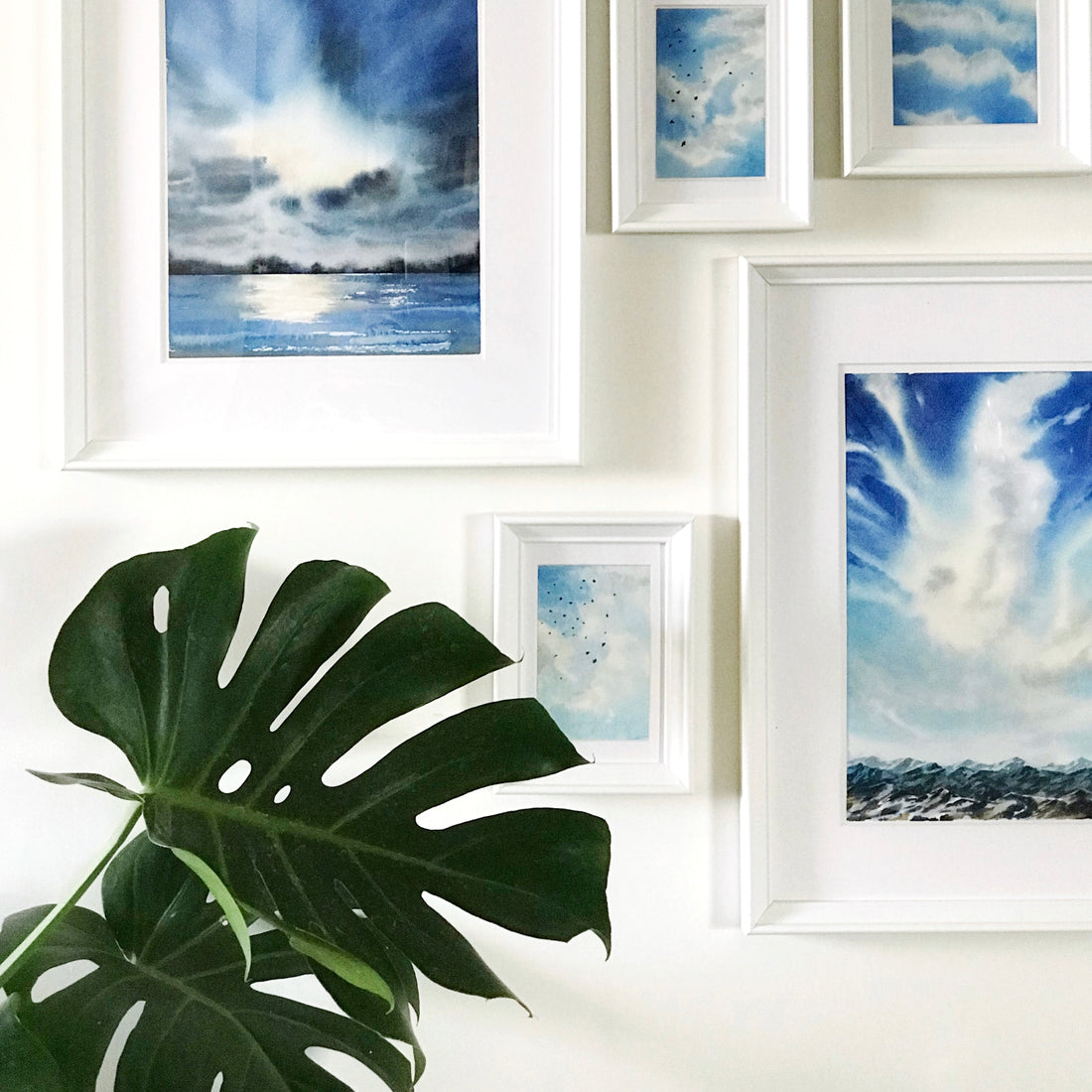 Blue Skies Watercolour Painting 5