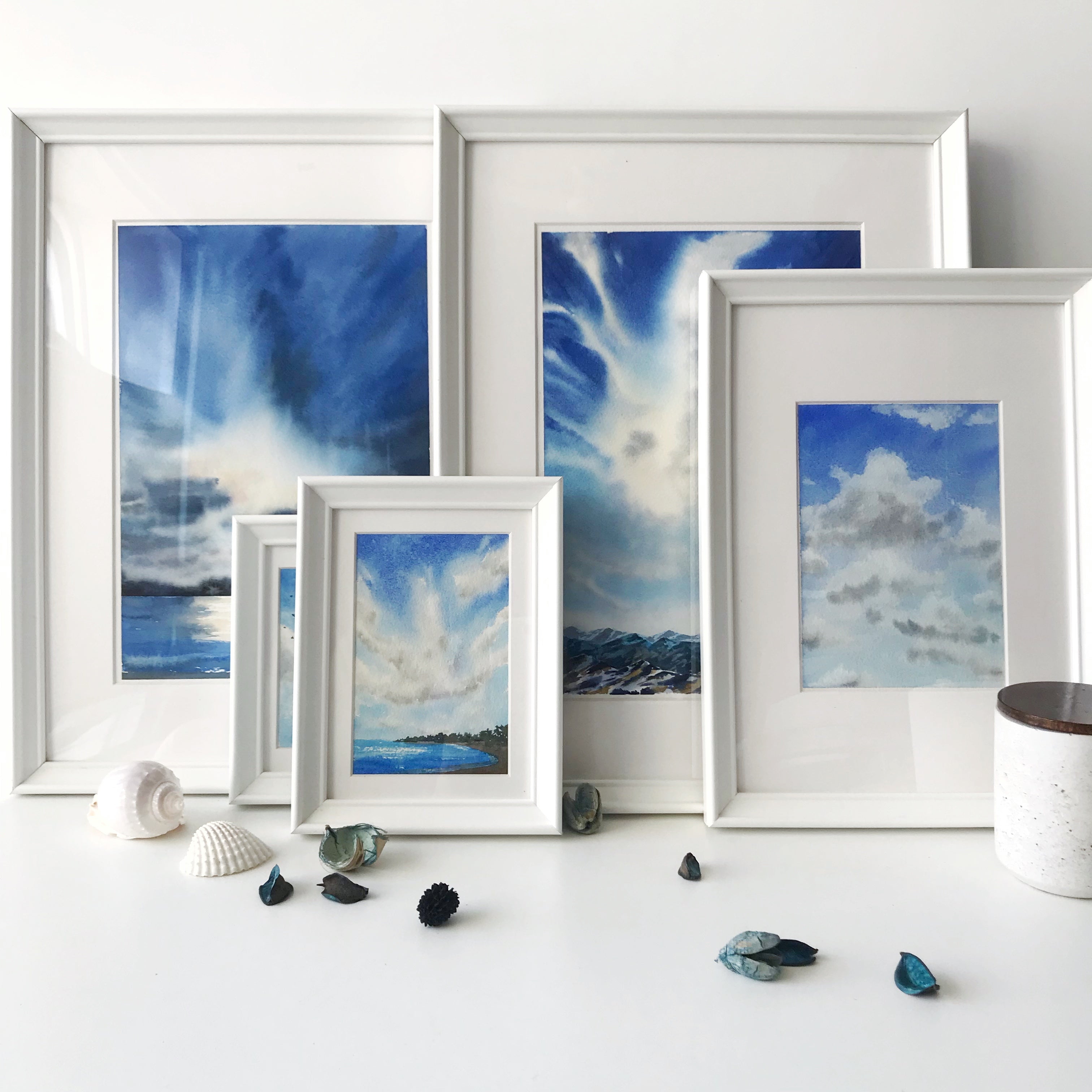 Blue Skies Watercolour Painting 5