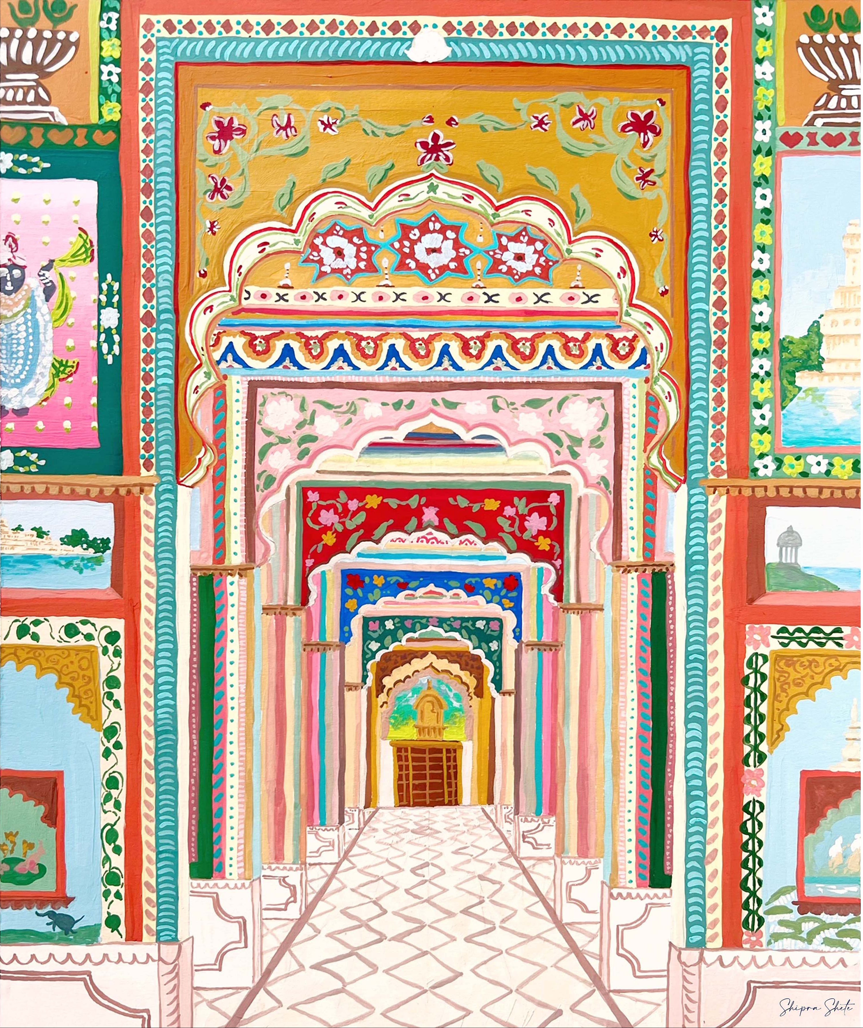 Patrika Gate Jaipur Art Print