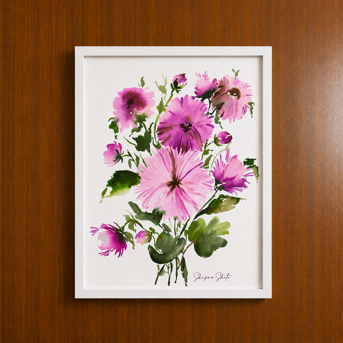 Watercolour Floral Art Print &