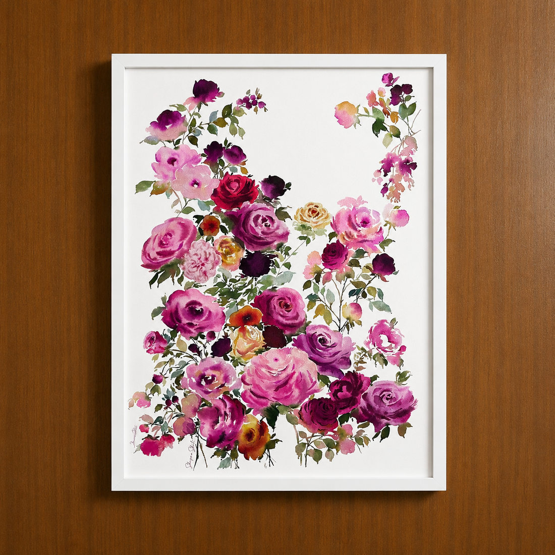 Watercolour Floral Art Print &