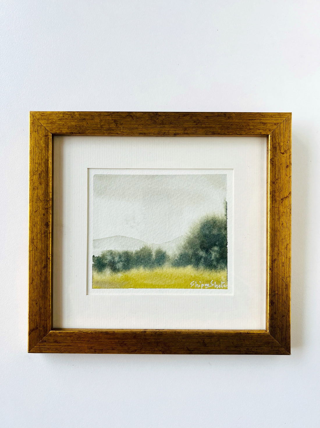 Mini Framed Watercolour Landscape 7
