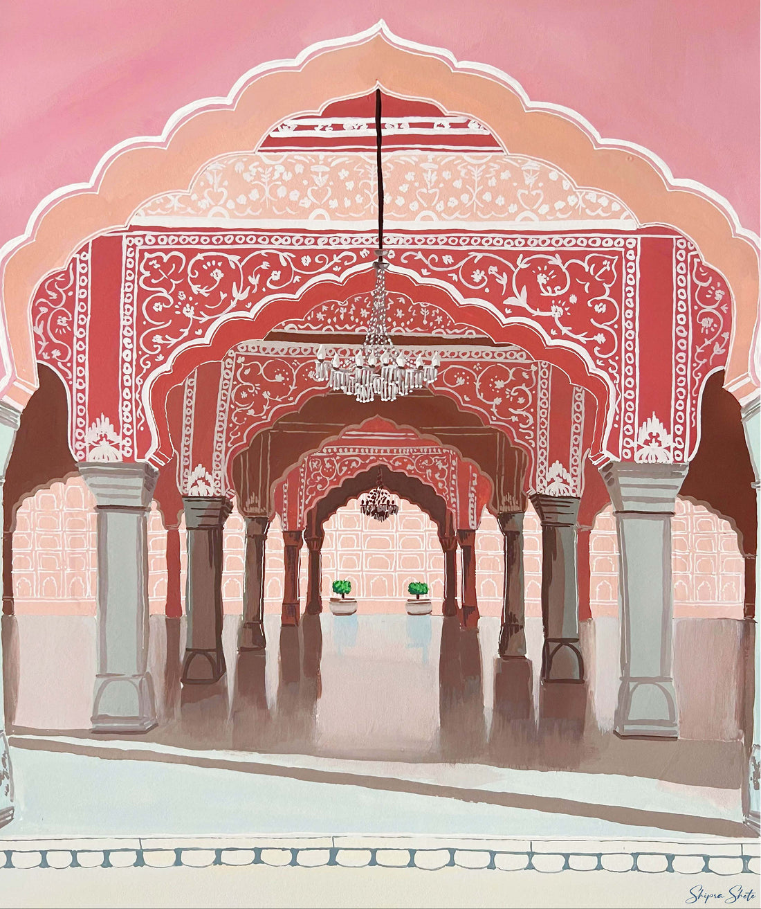 City Palace Jaipur Art Print