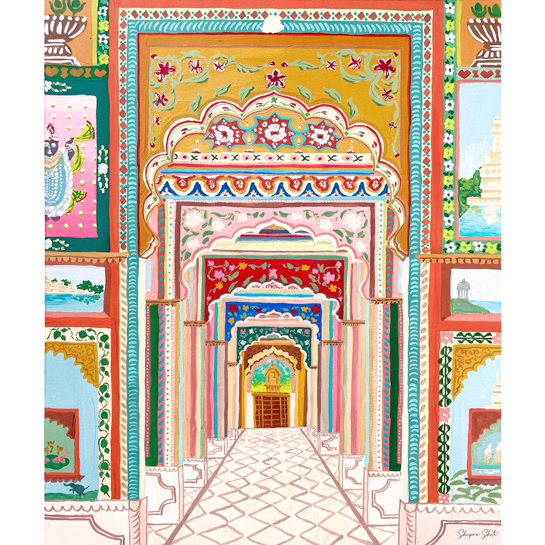 Patrika Gate Jaipur Art Print