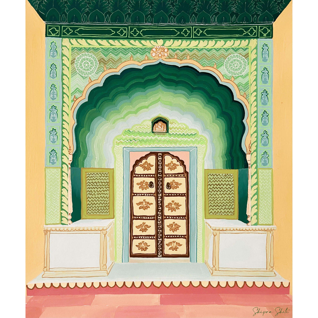 Leheriya Gate Jaipur Art Print