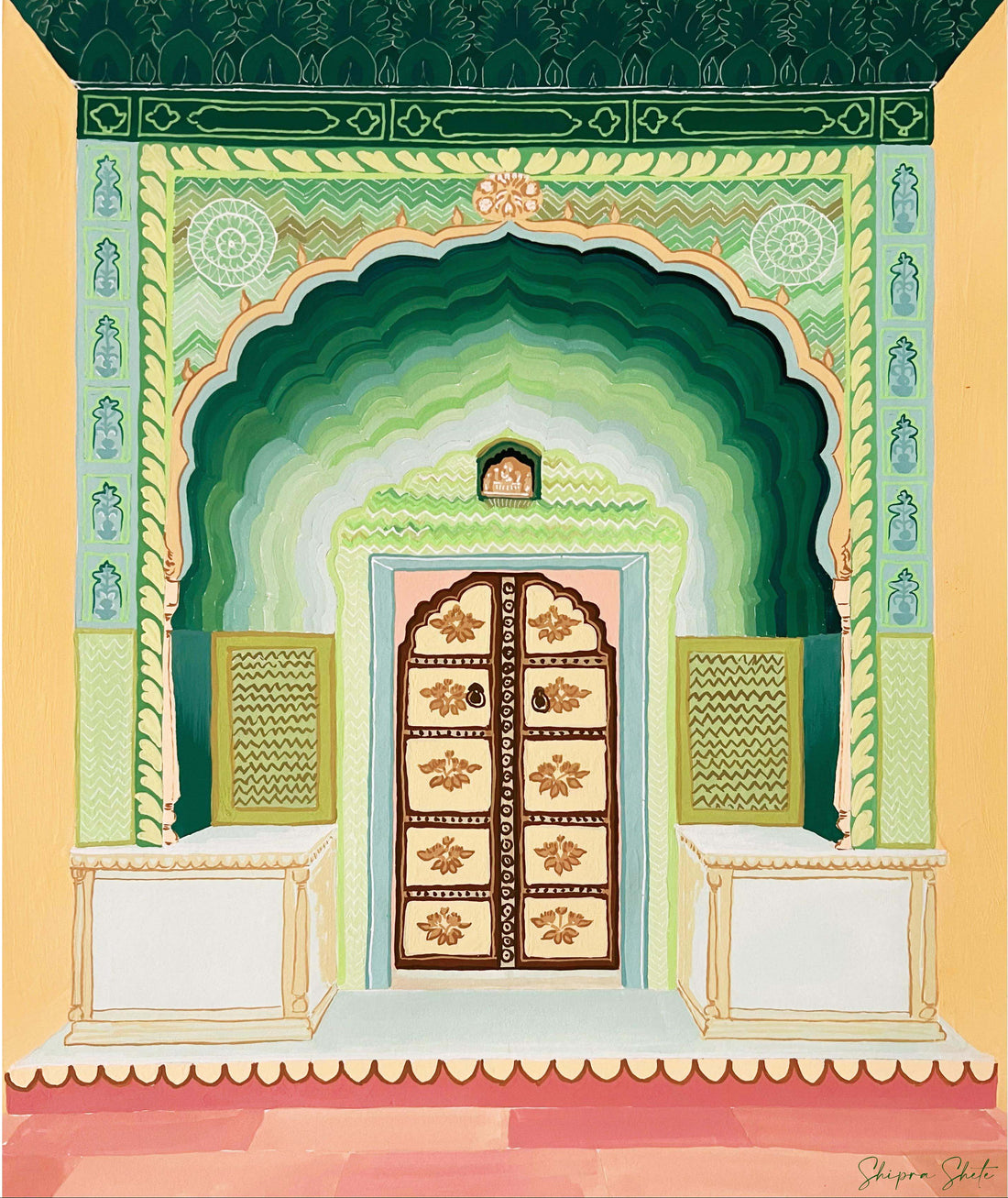 Leheriya Gate Jaipur Art Print